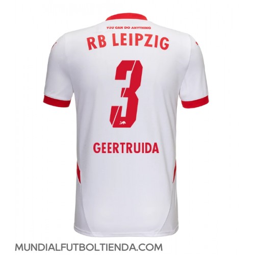 Camiseta RB Leipzig Lutsharel Geertruida #3 Primera Equipación Replica 2024-25 mangas cortas